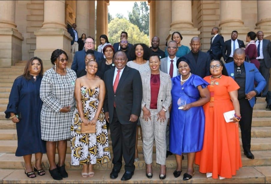 Ditsogo Engineering receiving the Women-Led SMME of the Year award